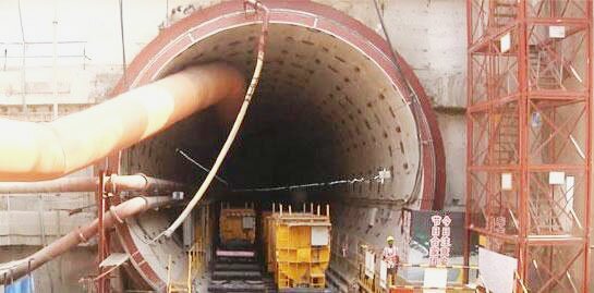 Construction of the tunnel under the Karnaphuli river is progressing rapidly